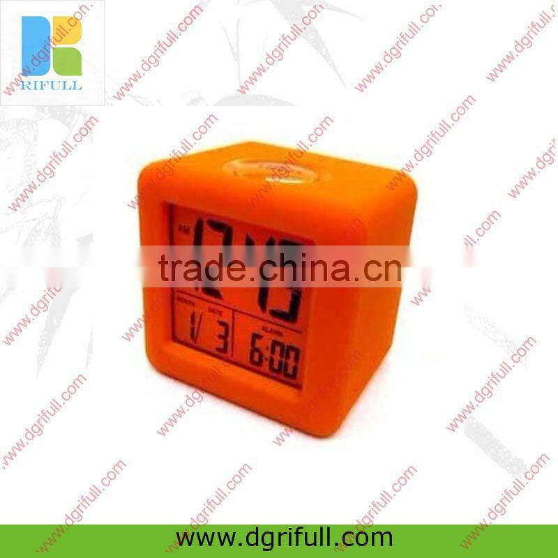 1688 clock movements silicone alarm clock for home decor