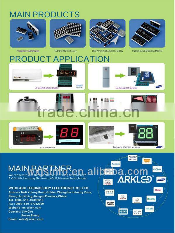 square dot black surface 8*8 dot matrix led display with blue color for elevator