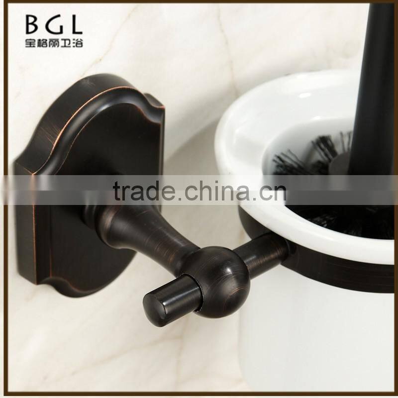 16250 wall-mounted toilet brush holder black bathroom accessories for American market