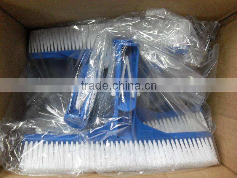 26cm Stainless Steel Bristle Pool Or Spa Wall Brush,Plastic brush