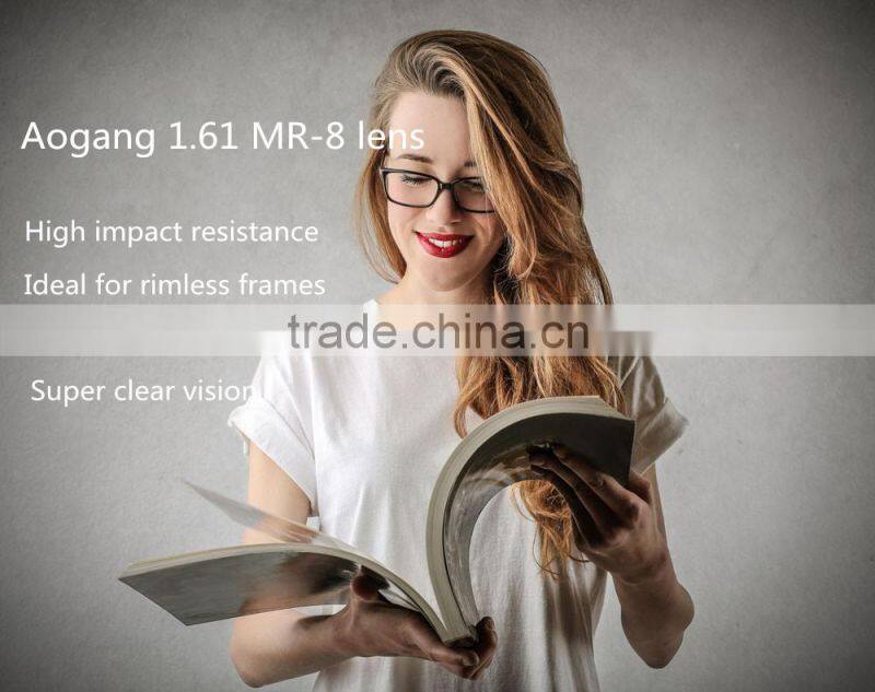 1.61 ASP UV400 AR coating anti scratch optical lens factory