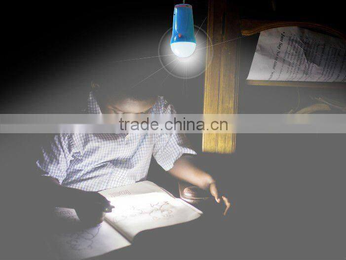 Solar light system solar lantern with phone charger tips and portable hang rope