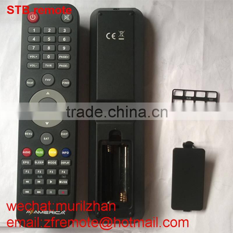 ZF Black 43,46 Keys Satellite Receiver tocombox Remote Control for TOCOMSAT to South America market