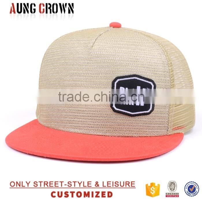 Flat bill cotton custom wholesale cheap trucker hat