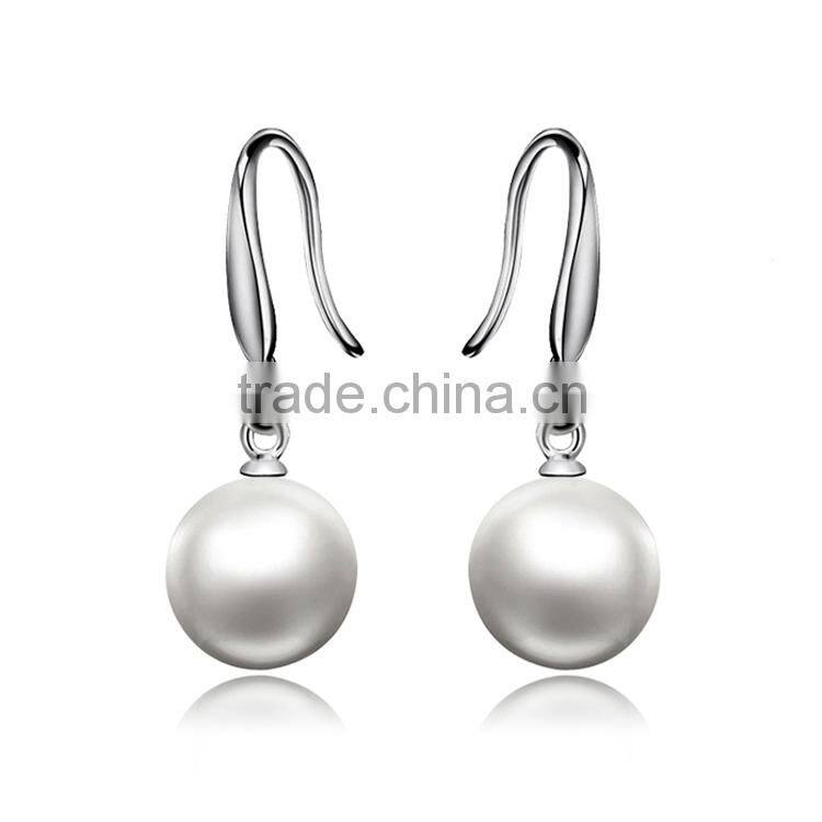 Korea style 925 sterling silver imitation pearl earrings !