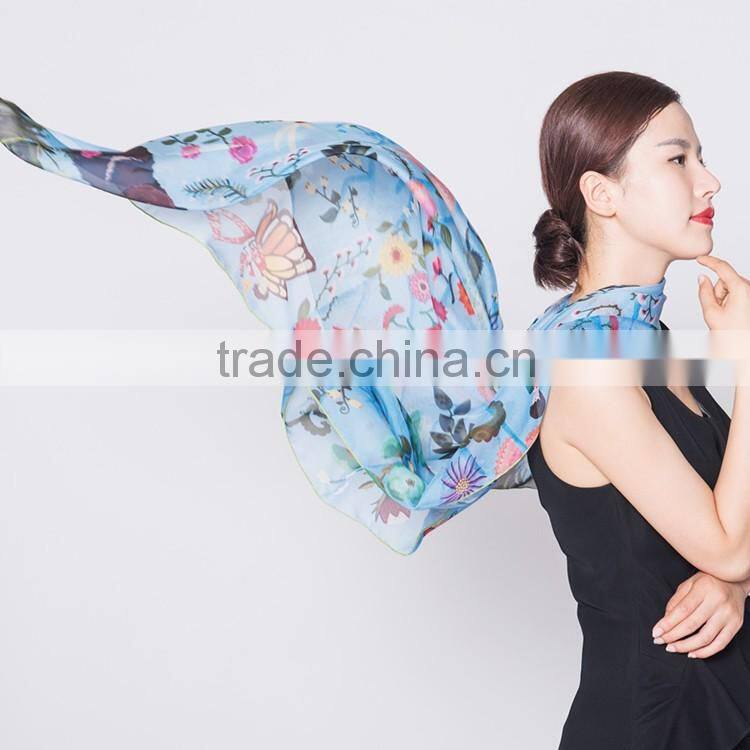 OEM 100% Silk Chiffon Scarf