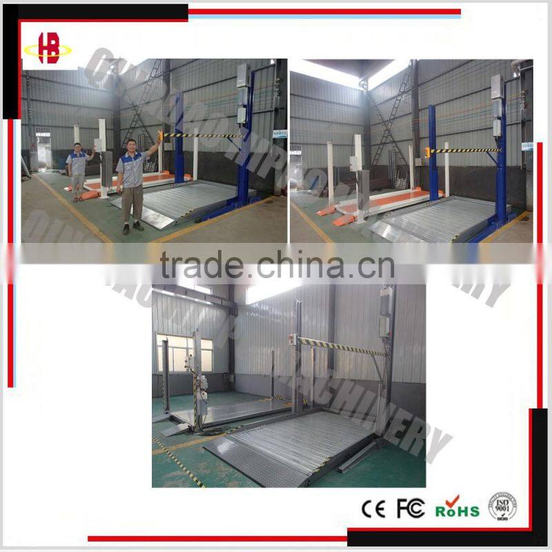 Home two post car lift system