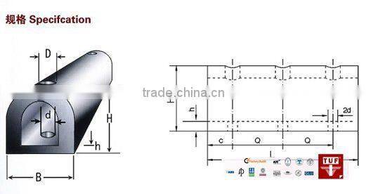 Semicircular rubber fender/D Type rubber fender