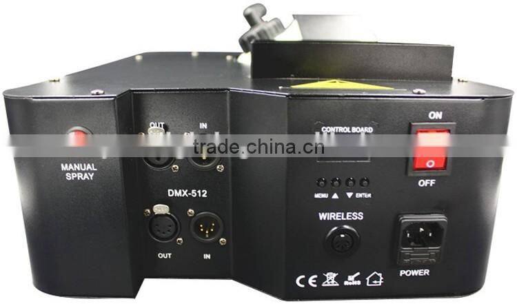 Up Spraying Pyro Vertical 3in1 RGB 24*3w LED Fog Machine 1500w DJ Geyser RGB