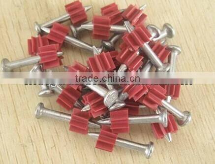 top hat DNJ Drive Pins with plastic/concrete steel shooting nails drive pin