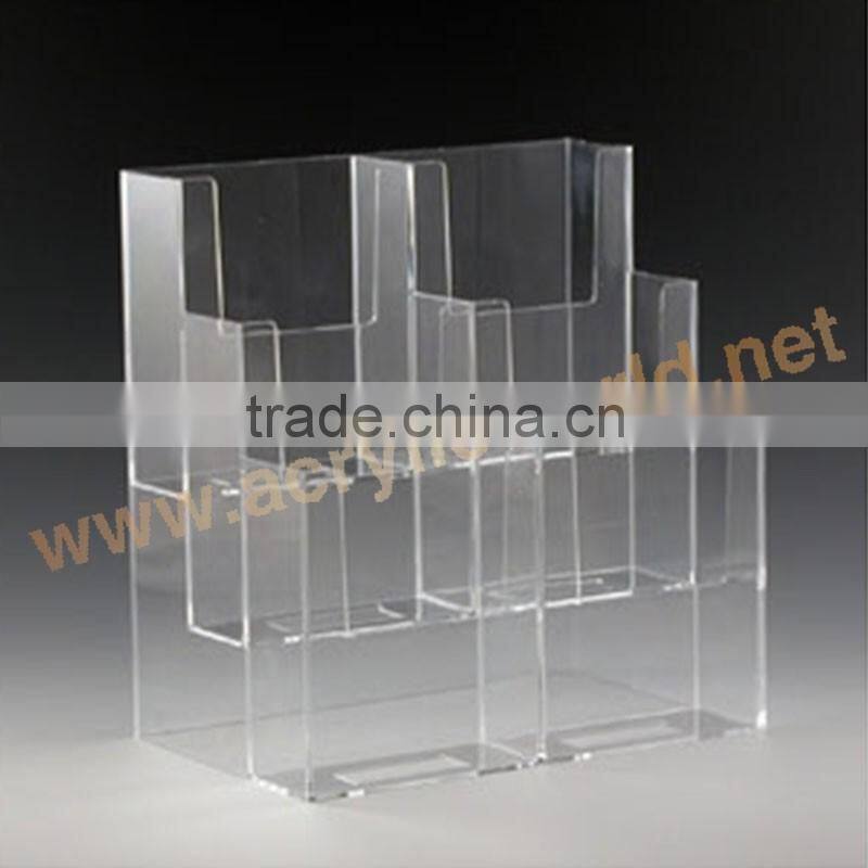 acrylic single tier brochure holder/flyer holder