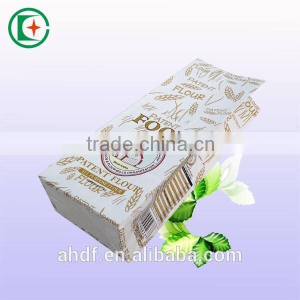 custom printed kraft flour packaging paper bag suppliers in China/ waterproof paper wheat flour bag