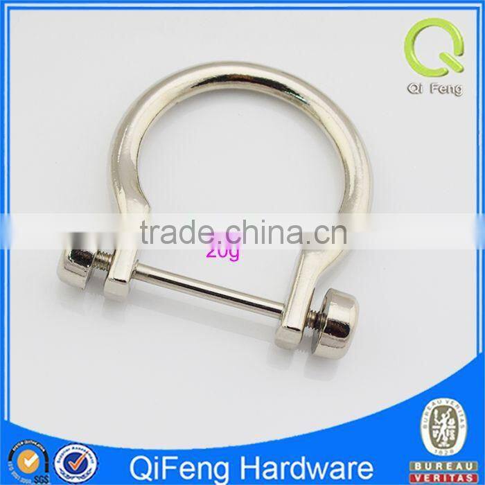 Q-1118 bag garment metal buckle supplier shiny color d ring design