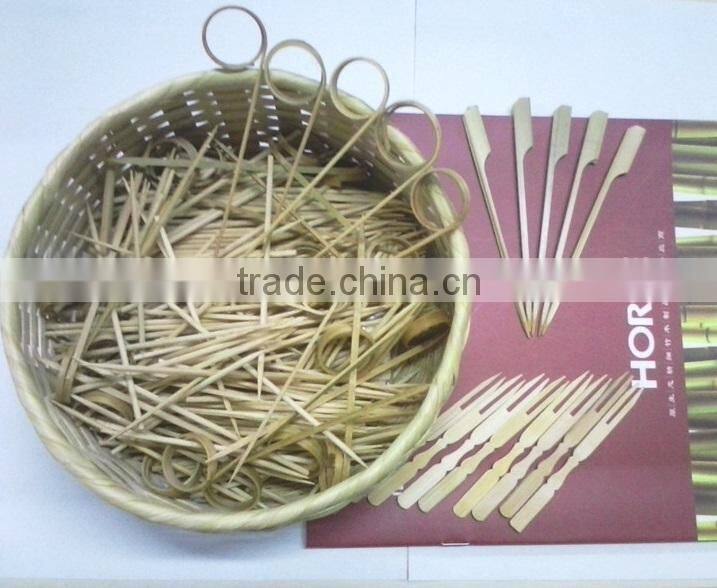 12cm healthy bamboo made disposable mini fruit fork