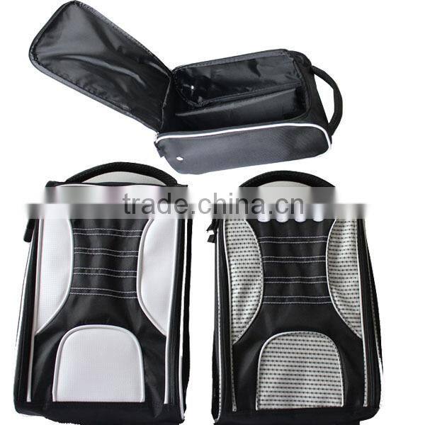 new design hotsell pu leather golf shoe bags