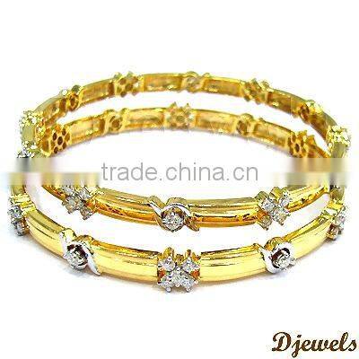 Diamond Gold Bangles, Diamond Bangles, bangle Jewelry