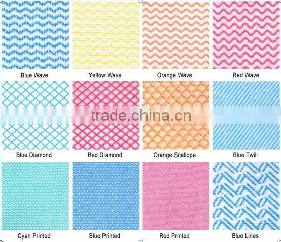 High quality microfiber glass cleaning cloth/cleaning product/spunlace nonwoven cleaning wipes