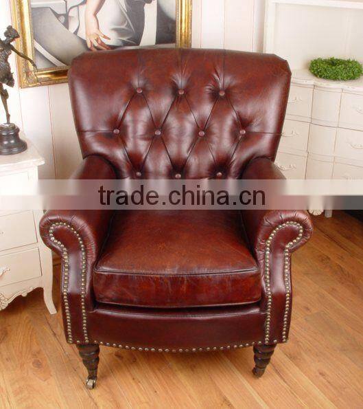 design chesterfield leather bar sofa
