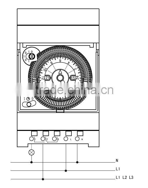 Mechanical Programmable Time Switch 240V 24 hour SUL161h