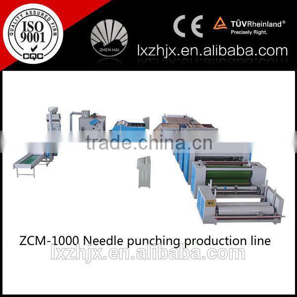Nonwoven needle punching felt making machine