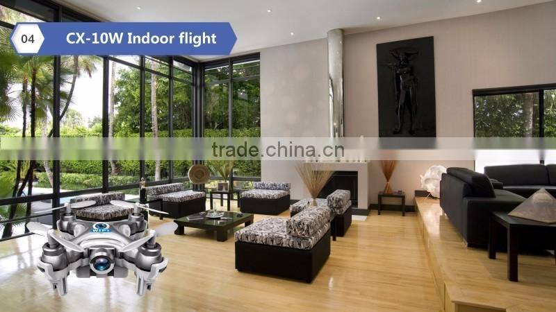 Cheerson CX-10W mini WiFi Control Flying Camera 4CH 6 Axis RC Quadcopter App for Android and IOS