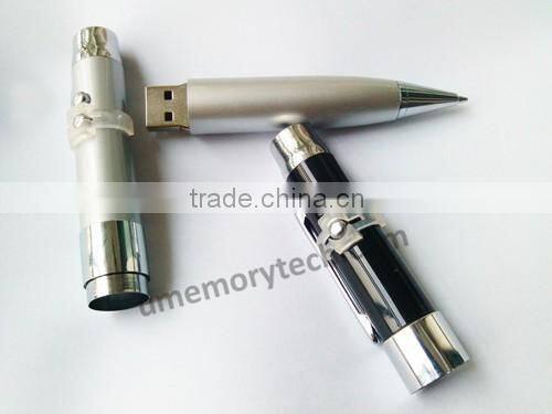Promotional USB 2.0 Flash Drive with writing pen 16GB
