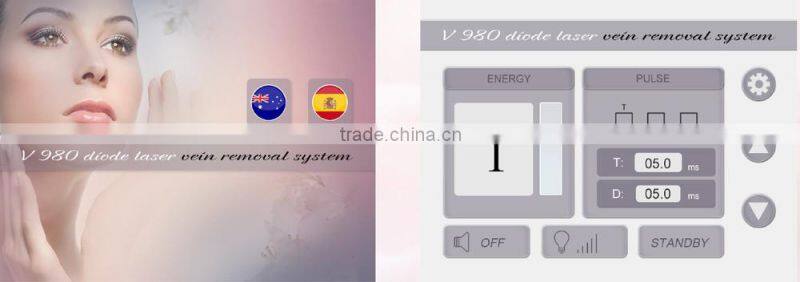 vascular removal laser 980 laser diode 40w diode laser 980nm machine for medical use