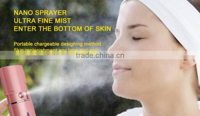 Latest product of china beauty device nano facial steamer mist spray vacuum facial steamer