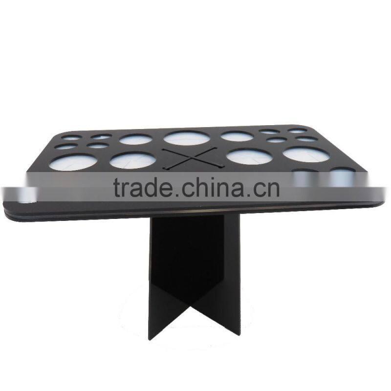 Storage Make up brush Black acrylic tree dry brushing shelf