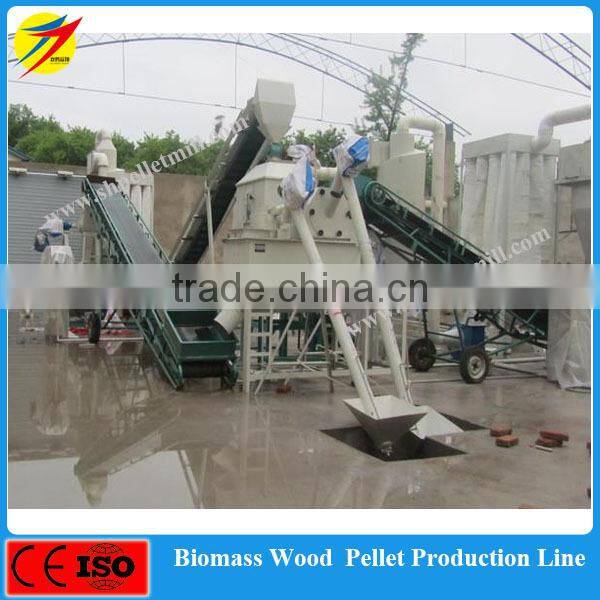 Biomass power plant bamboo/bagasses/wood logs pellet production line with price