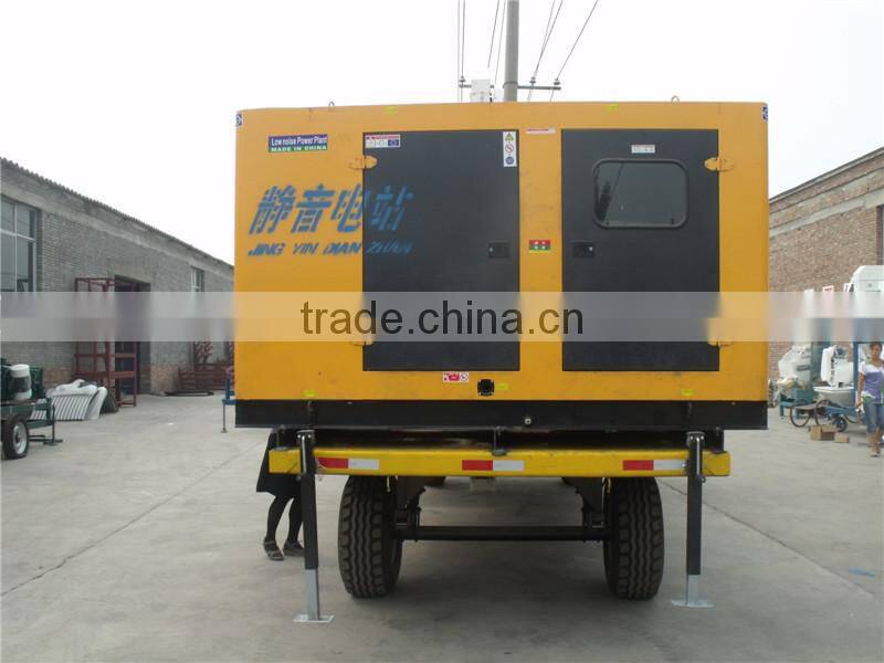 mobile grain seed processing plant with diesel generator