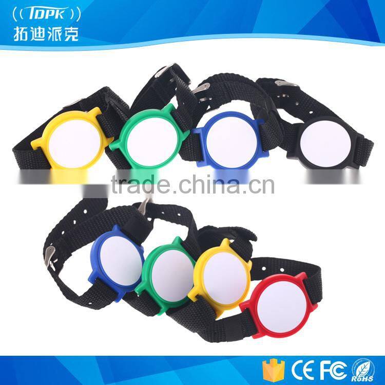 Custom bands professional tk4100 nylon rfid wristband