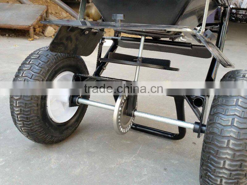 new design 100lbs walk behind salt spreader