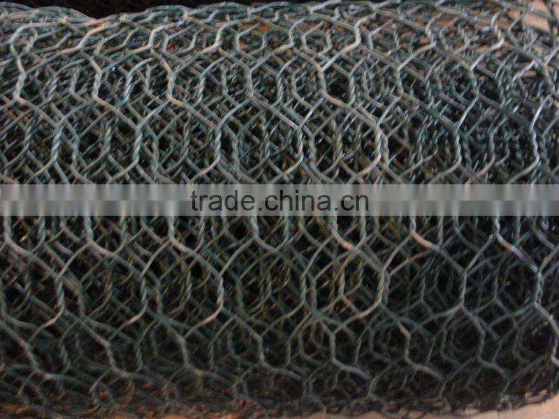 hexagonal stone mesh cage/steel hexagonal hole net/gabion mesh