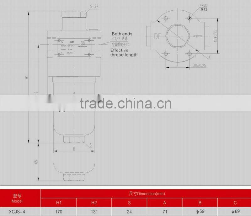 XCJS-4x20 Tractor Hydraulic Pressure Oil Line Pilot Filter