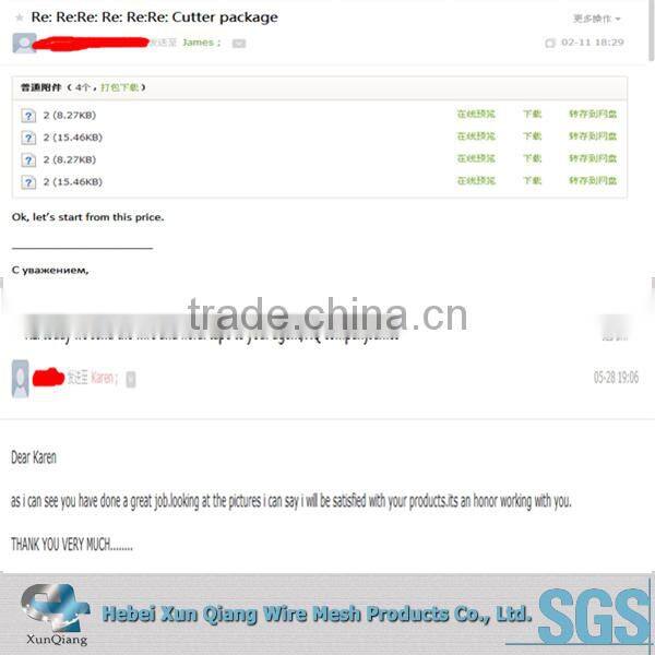 SUS304, SUS304L, SUS316 or SUS316L decorating wire mesh for furniture