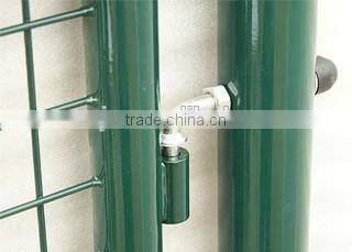 Euro 100x150cm Green home yard metal fence gate, garden gate with safety lock