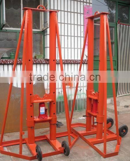 French Type Cable Reel/Stringing Equipment Cable Reel Stand/Plate Cable Reel Stand