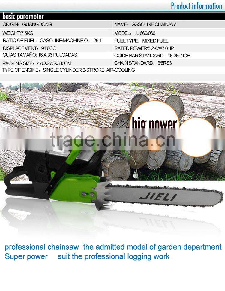 MS 066 660 2 stroke Chinese cheapest parkside power tool agricultrual tool and equipment chian saw