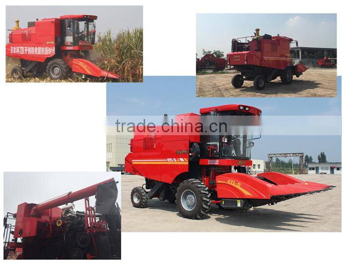 5 rows mini soybean combine harvester