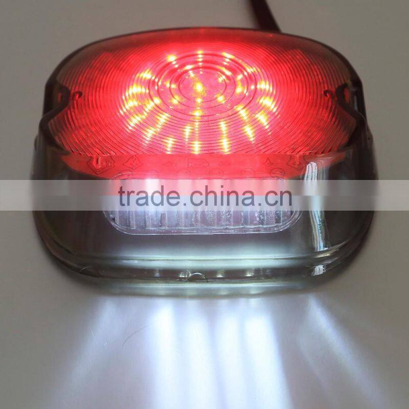 LED Smoke Tail Brake Light Turn Signal Lamp For Harley Sportster Softail Fatboy