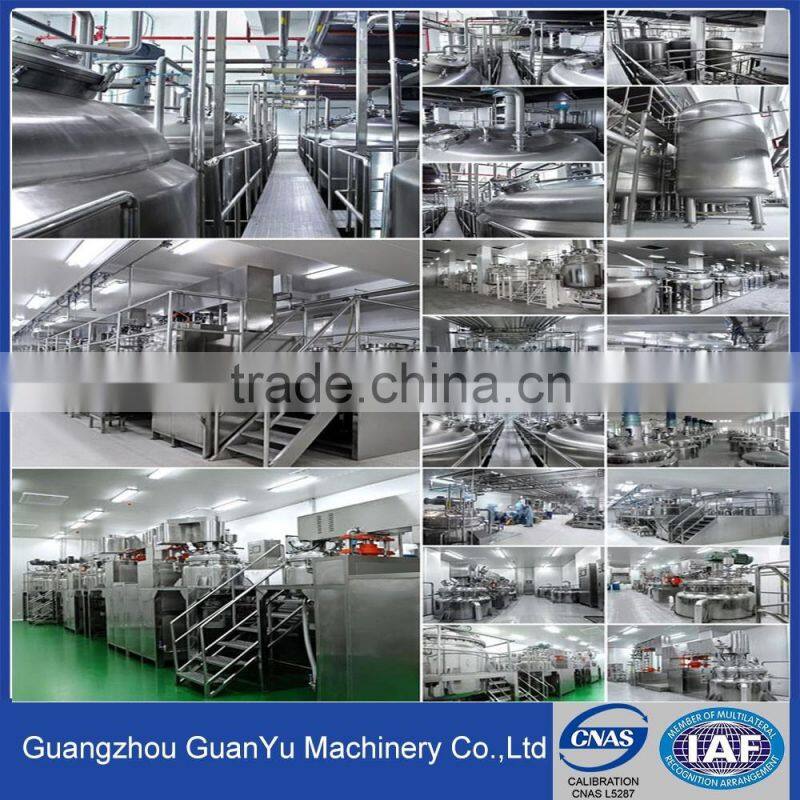 2017 hot sales 100L vacuum emulsifying mixer equipment for cosmetics paste cream heating,mixing,homogenizing and dispersing