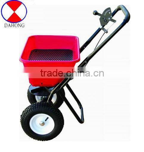 Salt spreader cart, fertilizer spreader cart