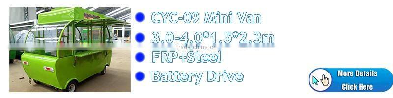 Caravan Trailer Fast Food Kiosk Used Vending Mobile Tricycle