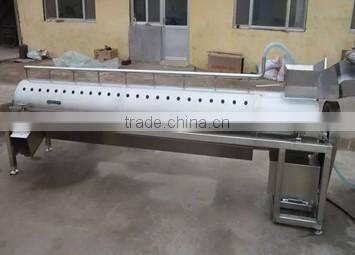 automatic poultry feet processing line duck paw chicken feet peeler peeling cutting machine