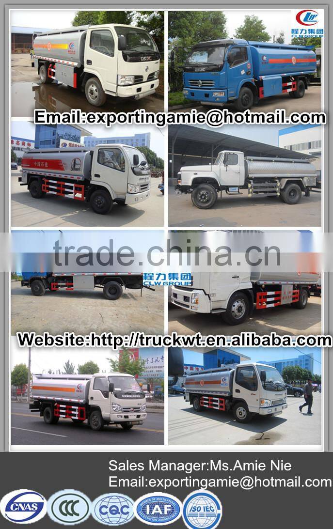 4x2 Dongfeng 15000 litres carbon steel fuel tanker truck