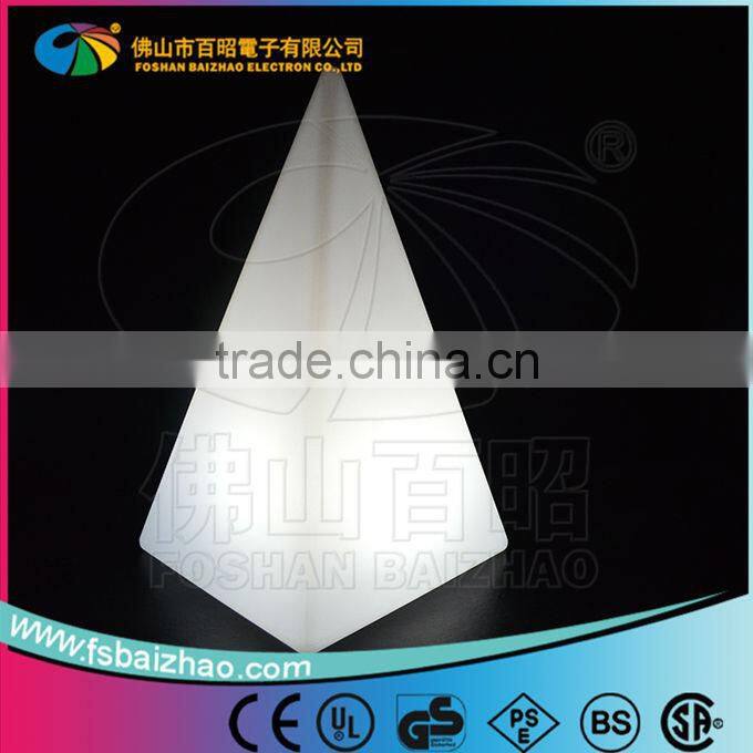 Color changing remote LED pyramid light led table light/table lamp mood light