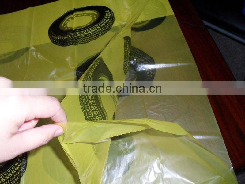 PE rolls Disposable Plastic Spare Car Tire Bags /Wheel Cover