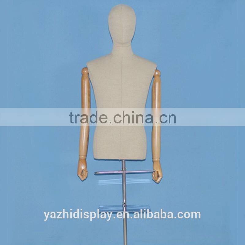 Fabric tailor male torso mannequin for Suit display
