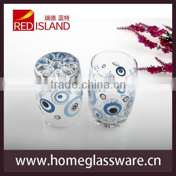 new design handmade drinking glasses with decal